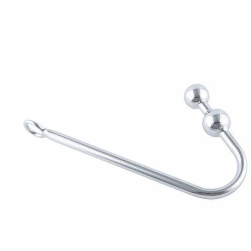 Pleasurable Stainless Steel Two Anal Hook Balls 4417 0929
